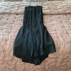 BGCBG Generation Black One Piece Short Set Romper